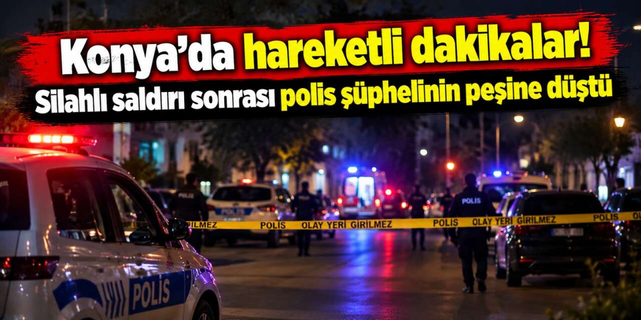 Konya’da silahlı saldırı! Bir kişi vuruldu, zanlı fazla kaçamadı