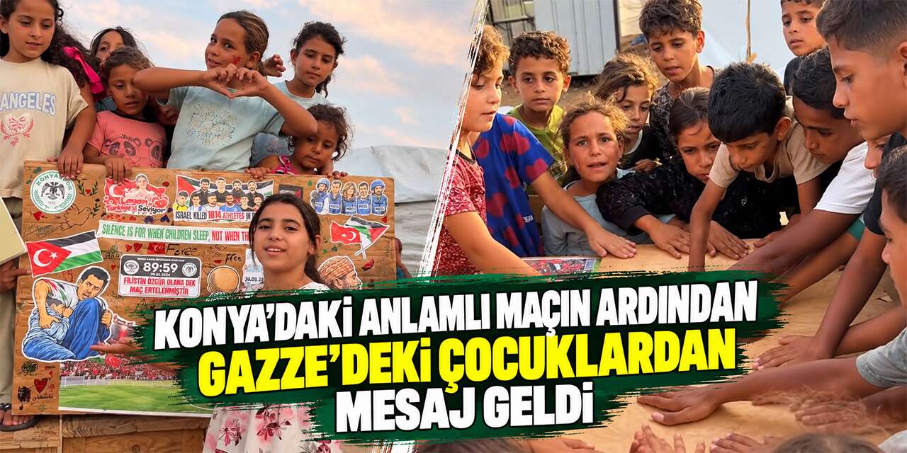 Konyaspor’un tarihi Filistin maçına Gazze’den duygulandıran cevap