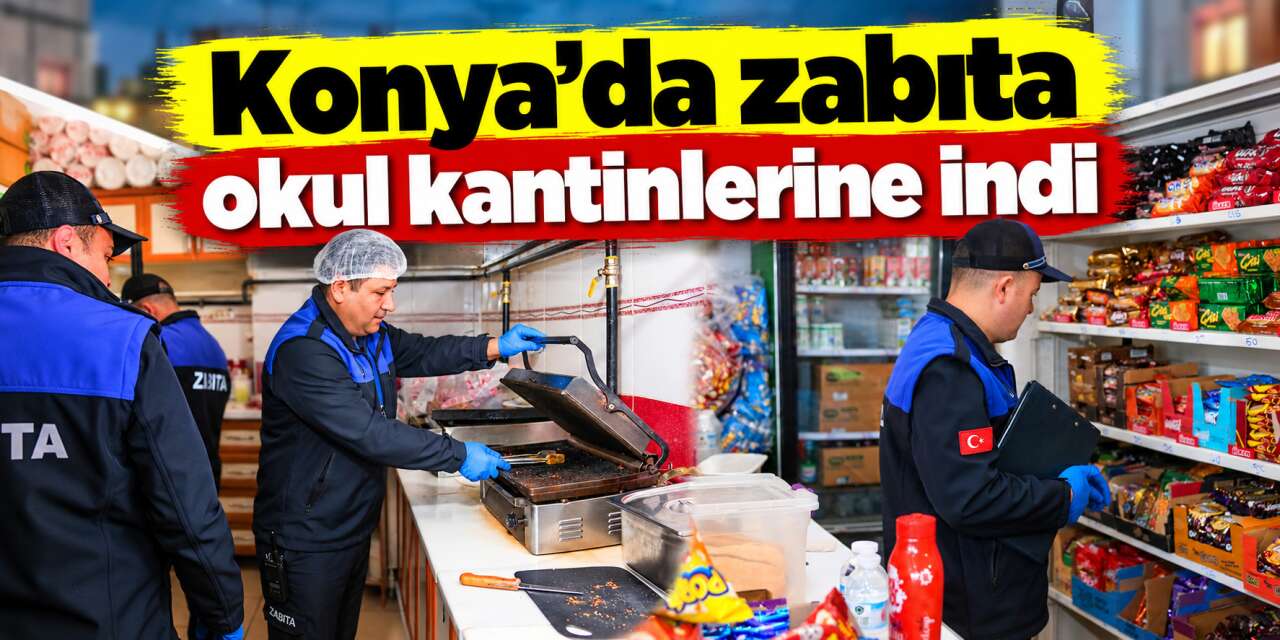 Meram’daki okul kantincileri dikkat! Sıkı denetim başladı