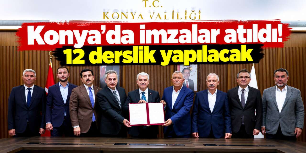 Konya’da eğitime hayırsever desteği! 12 yeni derslik yapılacak