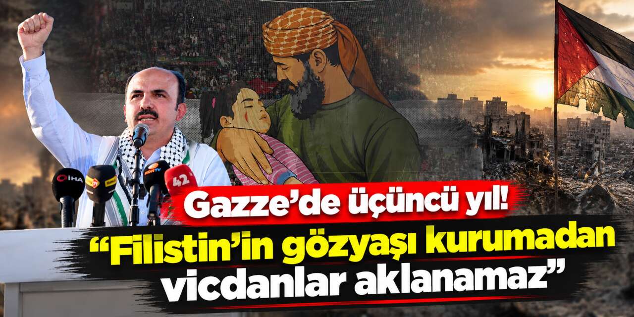 Gazze’deki soykırımın üçüncü yılında Konya’dan güçlü mesaj