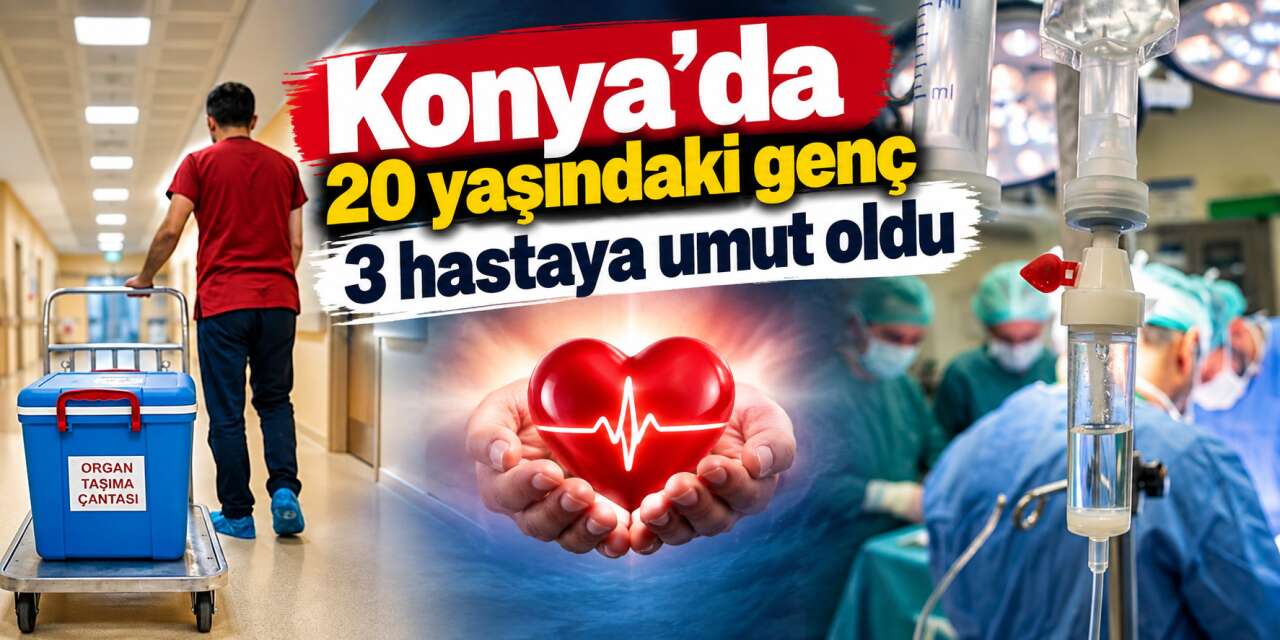 Konya’da 20 yaşında hayata veda etti, organları 3 kişiye can oldu