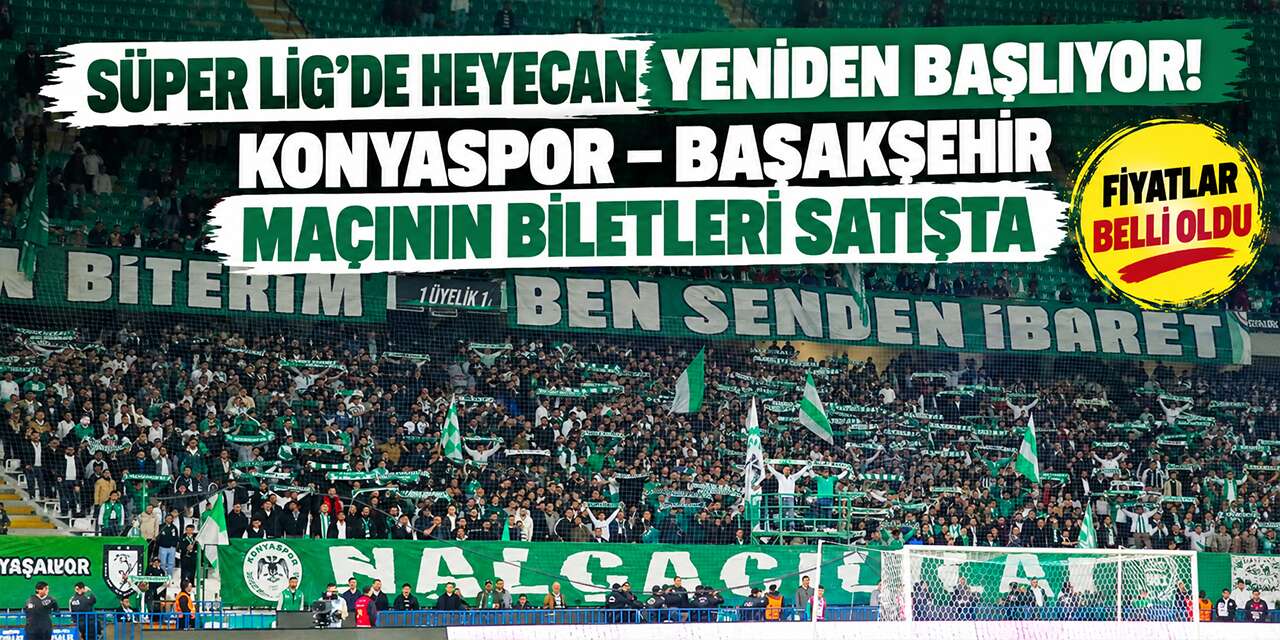 Konyaspor, taraftarıyla buluşuyor! Başakşehir maçının biletleri satışa çıktı