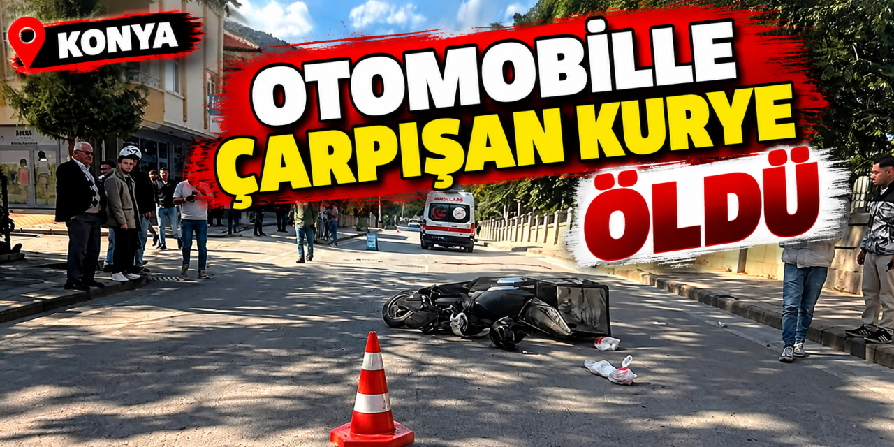 Konya’da motokurye kazası! Hasan Demir hayatını kaybetti