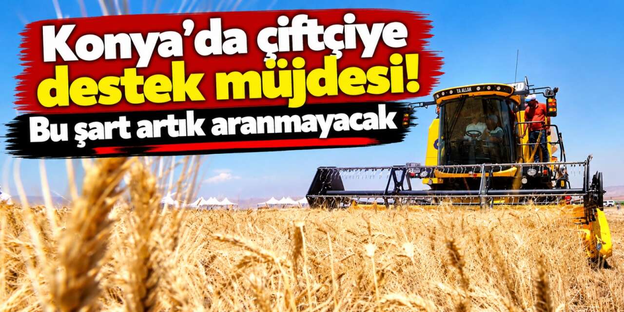Konya’da çiftçiyi sevindiren karar! Aynı ürünü 3 yıl üst üste eken destek alacak