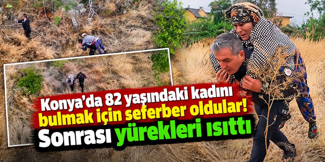 Korku dolu saatler Konya polisinin şefkatli omuzlarında son buldu