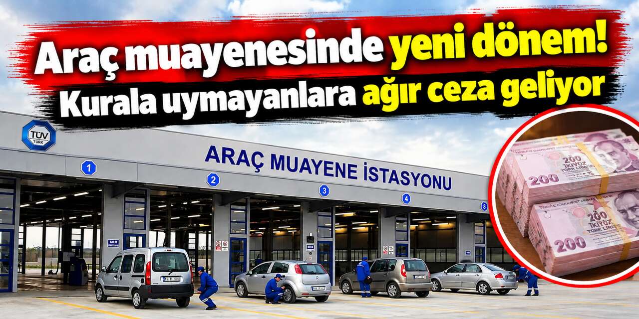 Araç muayene istasyonlarına yeni düzenleme! 100 bin liraya kadar cezası var