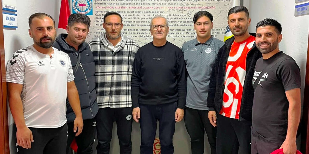 Konya'da 6 amatör spor kulübünden Başkan Remzi Ay'a ziyaret