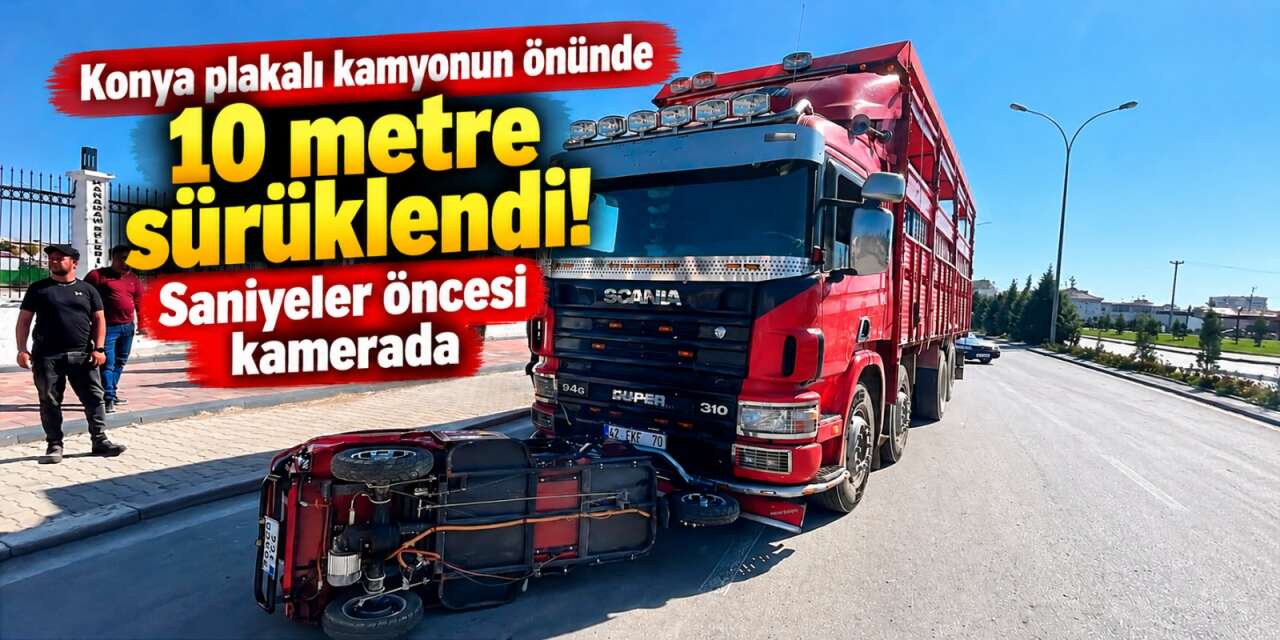 Konya plakalı kamyon elektrik bisikletle çarpıştı! 1’i çocuk 2 kişi yaralandı