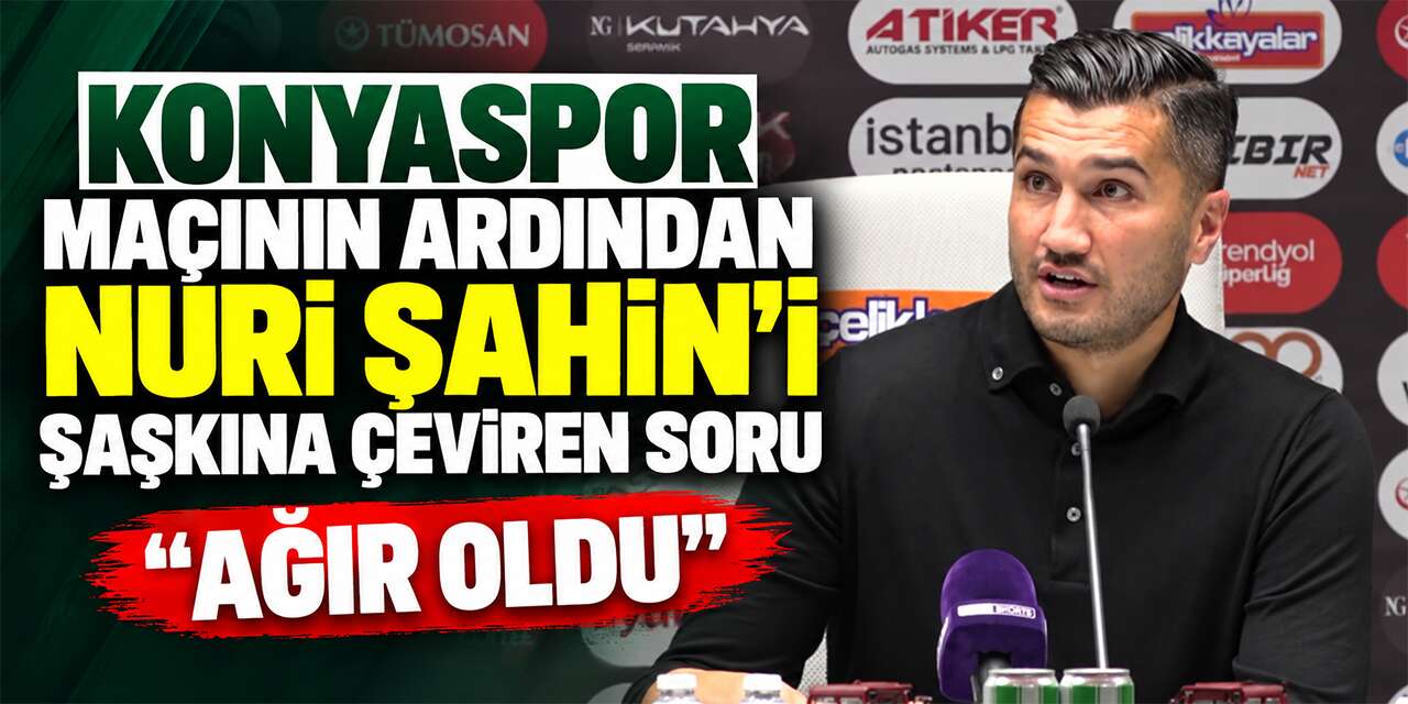 Konyaspor maçı sonrası Nuri Şahin’e sorulan soru gündem oldu