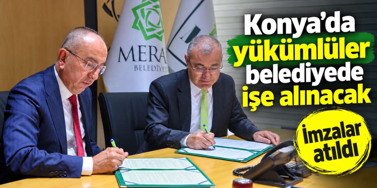 Konya’da dikkat çeken iş birliği! Yükümlüler belediyede işe başlayacak