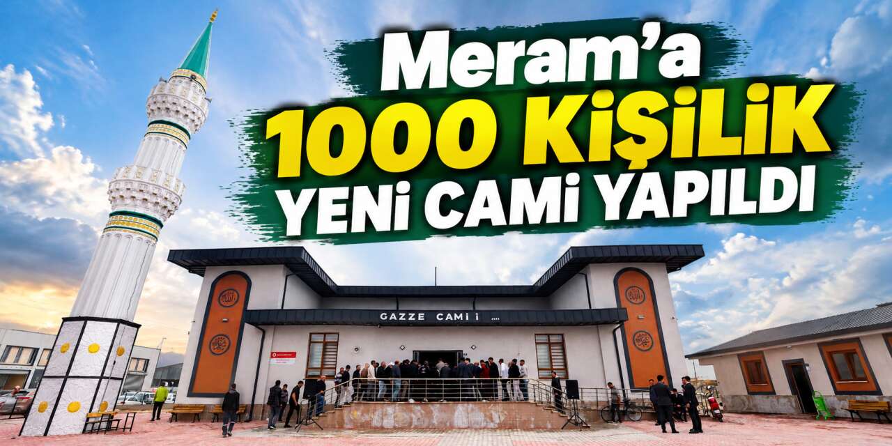 Konya’da sanayi esnafının beklediği cami açıldı