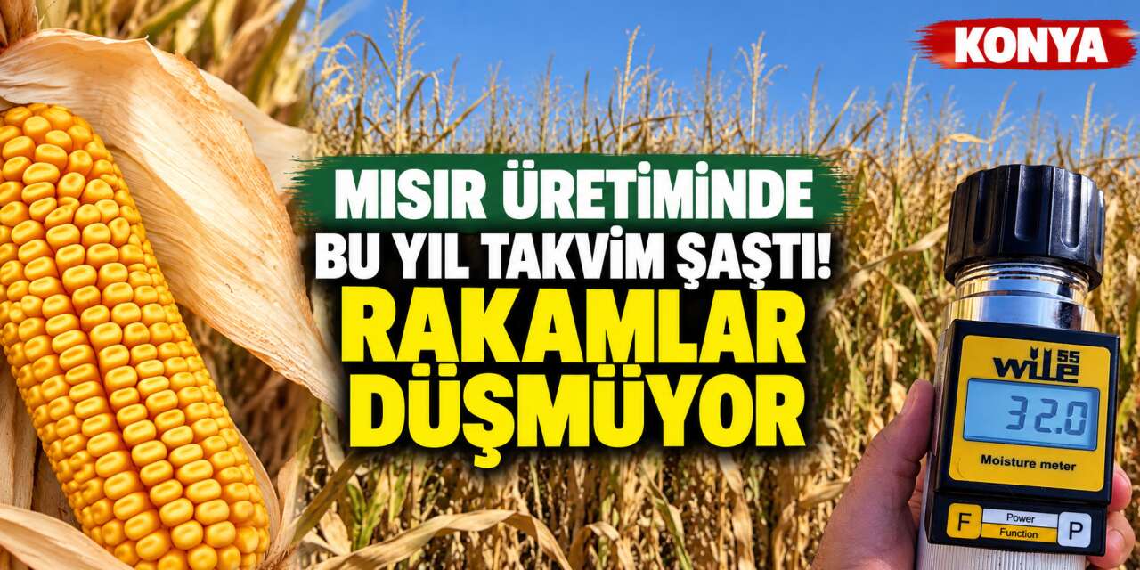Konya’da alışılmışın dışında sezon! Mısırın yüzde 95'i hala tarlada
