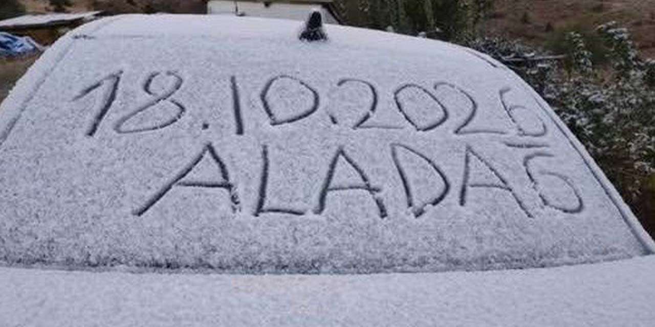Konya’da kış kendini gösterdi! Derbent’e mevsimin ilk karı düştü