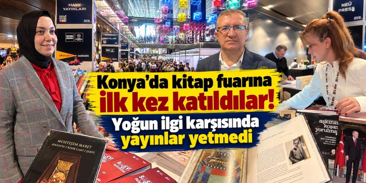 Konya Kitap Günleri’nde yoğun ilgi! Getirdikleri yetmedi, takviye yapıyorlar