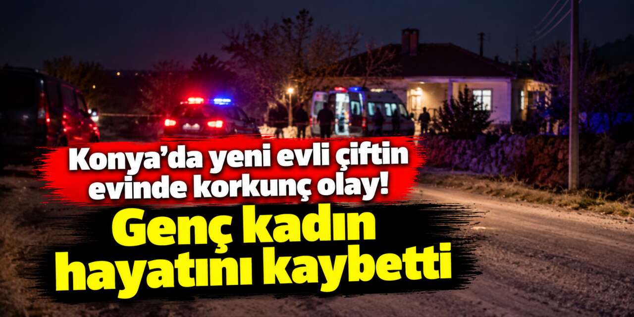 Konya’da evliliklerinin 4’üncü ayında korkunç son! Eşini tüfekle öldürdü