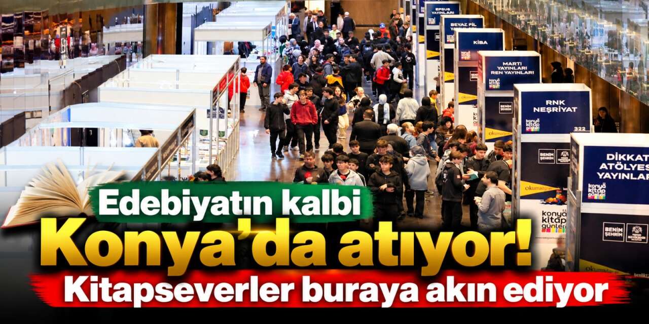 116 yayınevi, 147 yazar aynı çatı altında! Konya Kitap Günleri 25 Ekim'e kadar ziyaretçilerini bekliyor