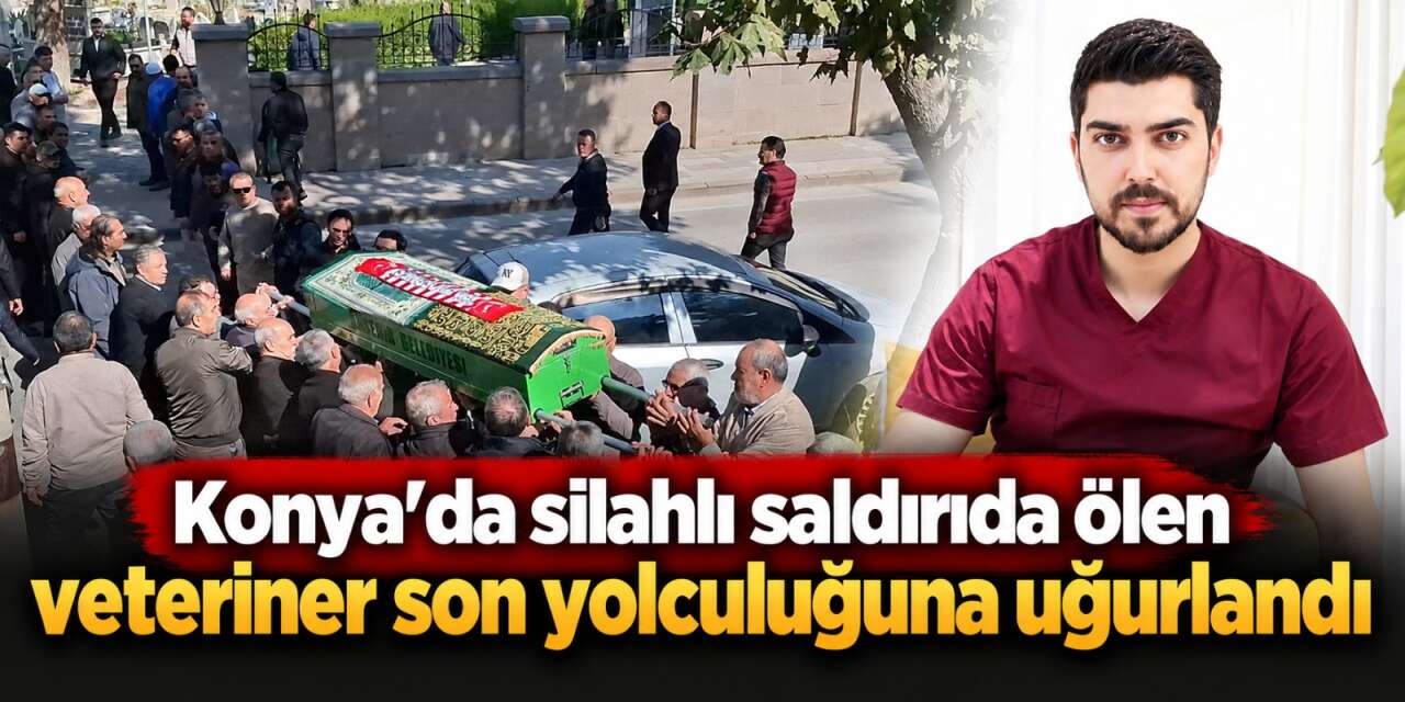 Konya’da yürek yakan veda! Kahvehanede öldürülen İbrahim Aktaş toprağa verildi