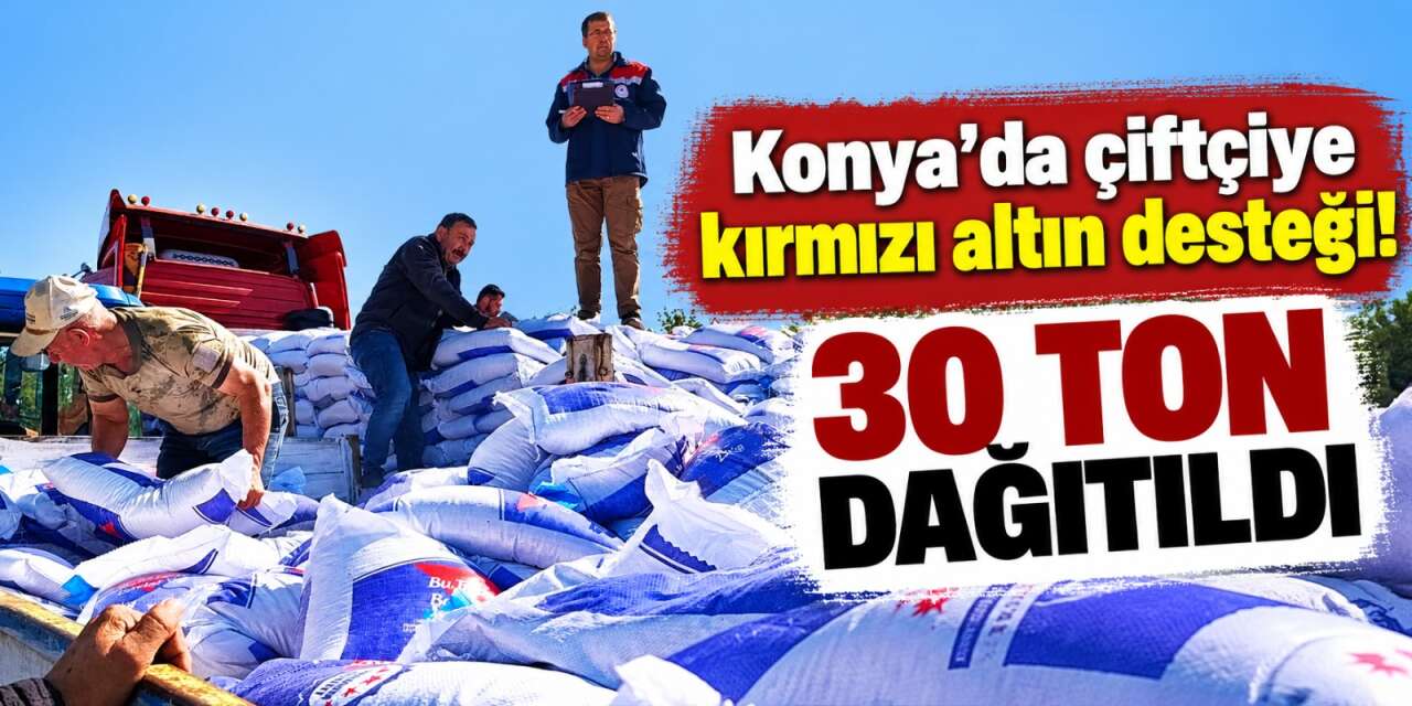 Konya’da nadas alanları üretime kazandırılacak! Çiftçiye 30 tonluk destek sağlandı