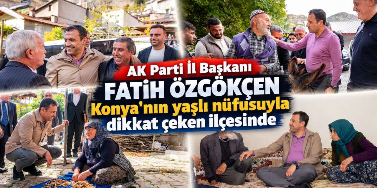 Konya'nın yaşlı nüfusuyla öne çıkan ilçesinde Özgökçen'den yoğun mesai