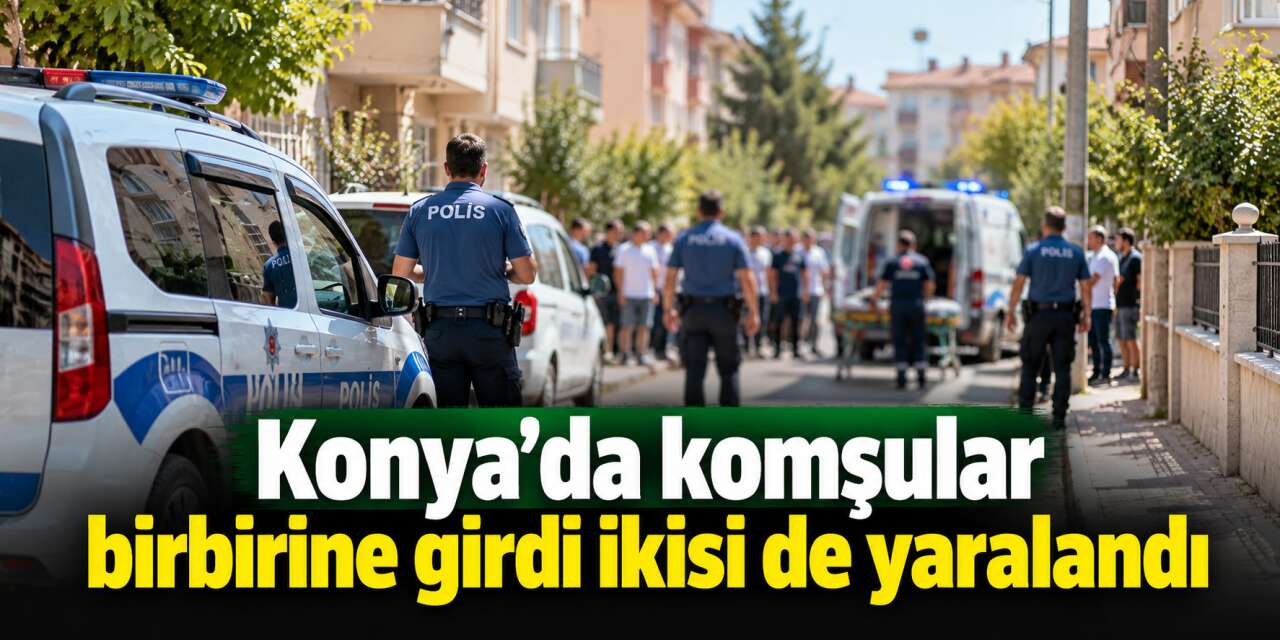 Konya’da komşular birbirine girdi! Biri bıçakla 2 kişi yaralandı