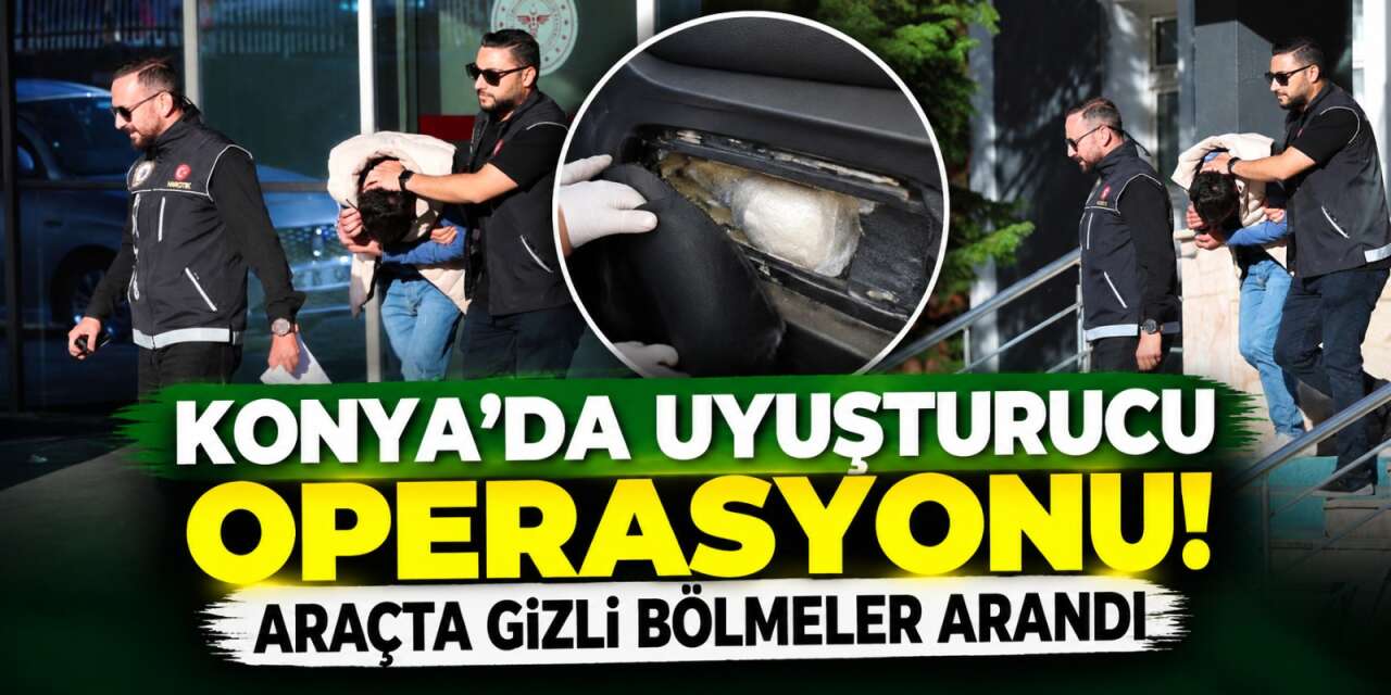 Konya’dan ilçeye uyuşturucu götürürken yakalandılar