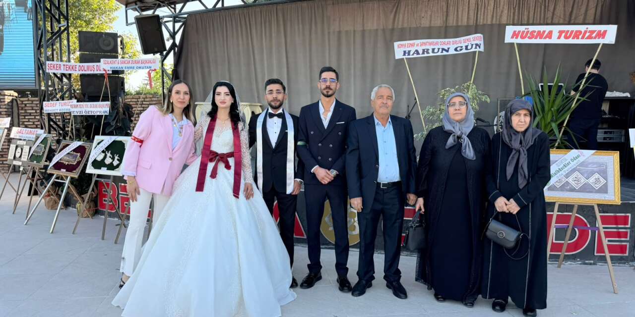 Konya’da oda başkan vekilinin mutlu günü! Oğlu dünyaevine girdi