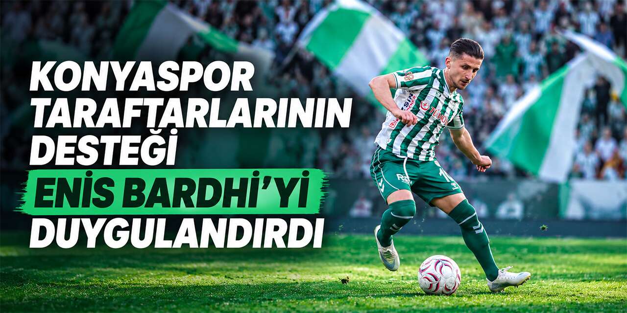 Konyaspor taraftarları pankart açtı, Enis Bardhi sessizliğini bozdu