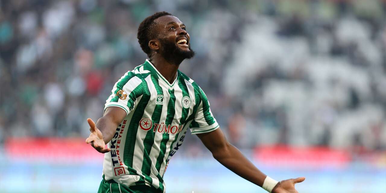 Konyaspor’a galibiyeti getiren Awaziem’den takım arkadaşlarına övgü