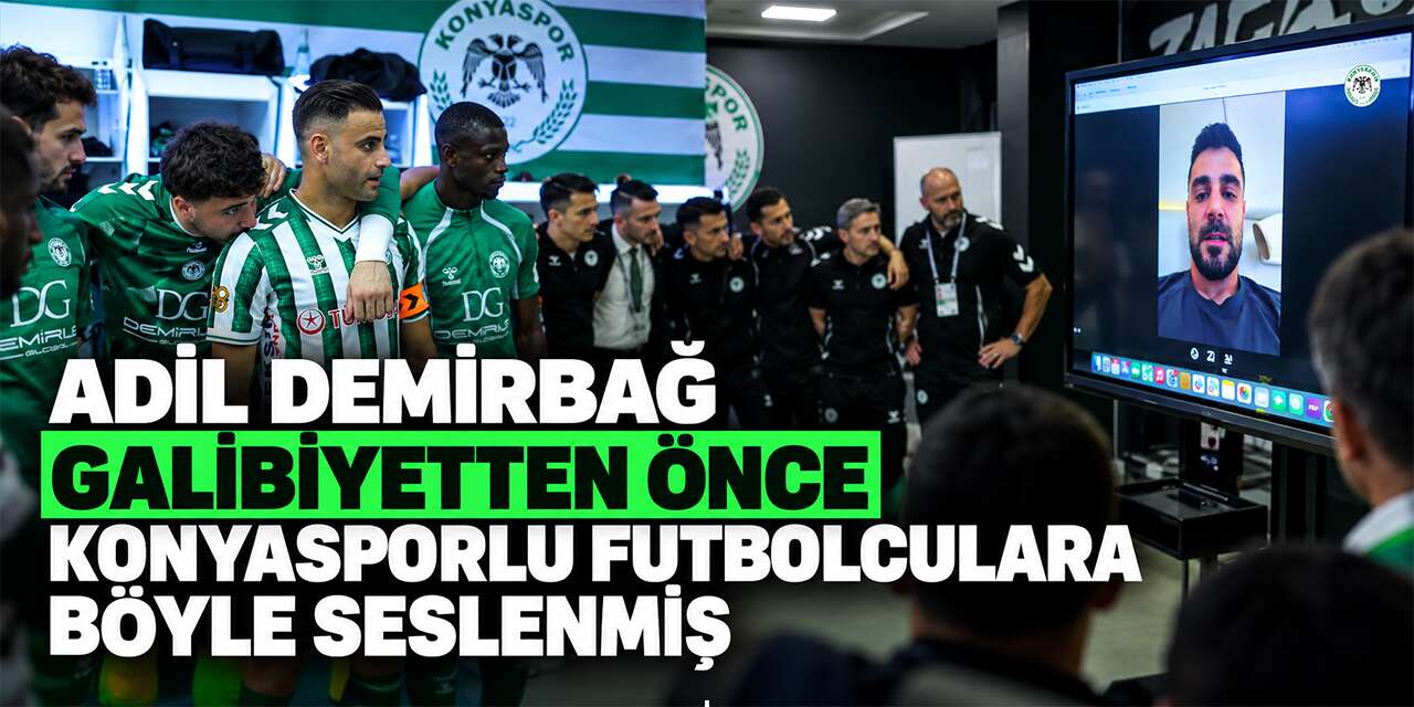 Konyaspor’da galibiyetin arka planından kaptan Adil Demirbağ çıktı
