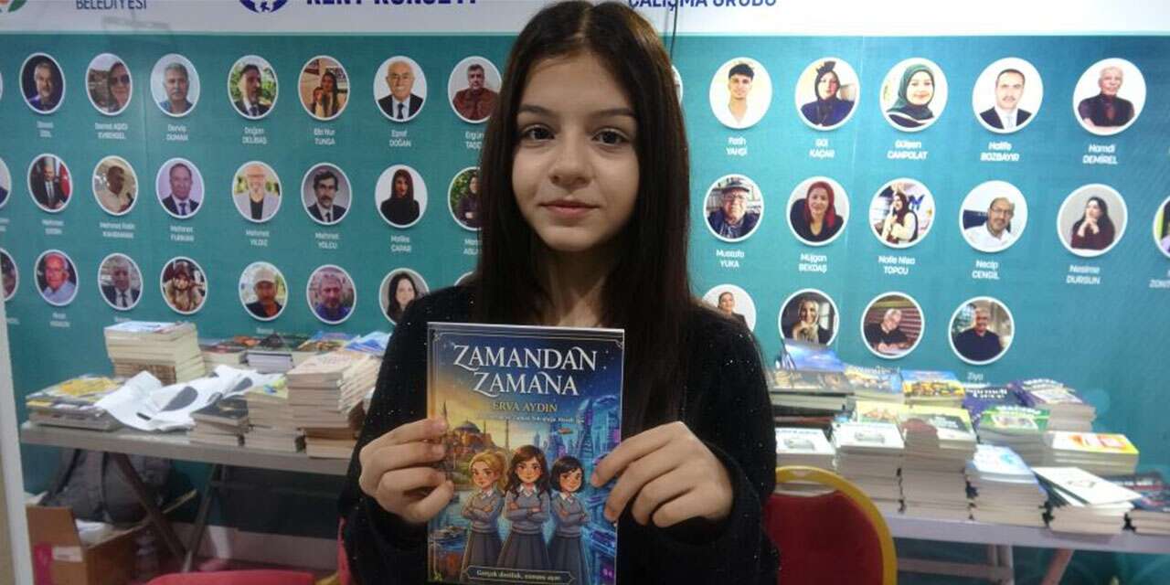 Ayda 4 bin sayfa kitap okuyan 12 yaşındaki Erva, ilk kitabını yazdı