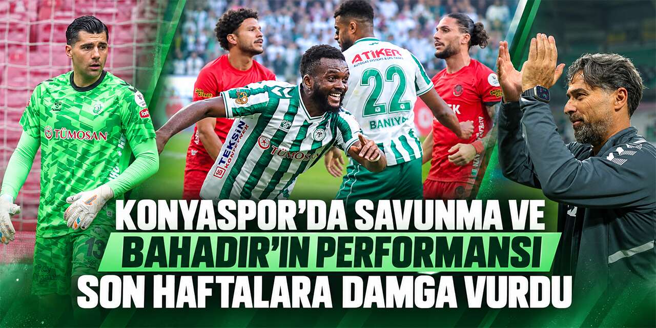 Konyaspor’da kale emin ellerde! Bahadır ve savunma duvar ördü