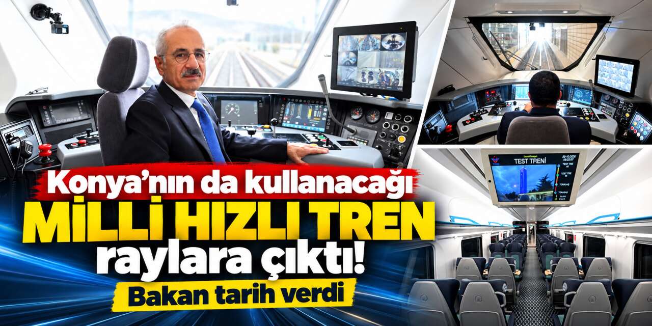 Yerli ve milli tren Konya’ya ulaşımı hızlandıracak! 250 kilometre hıza ulaştı