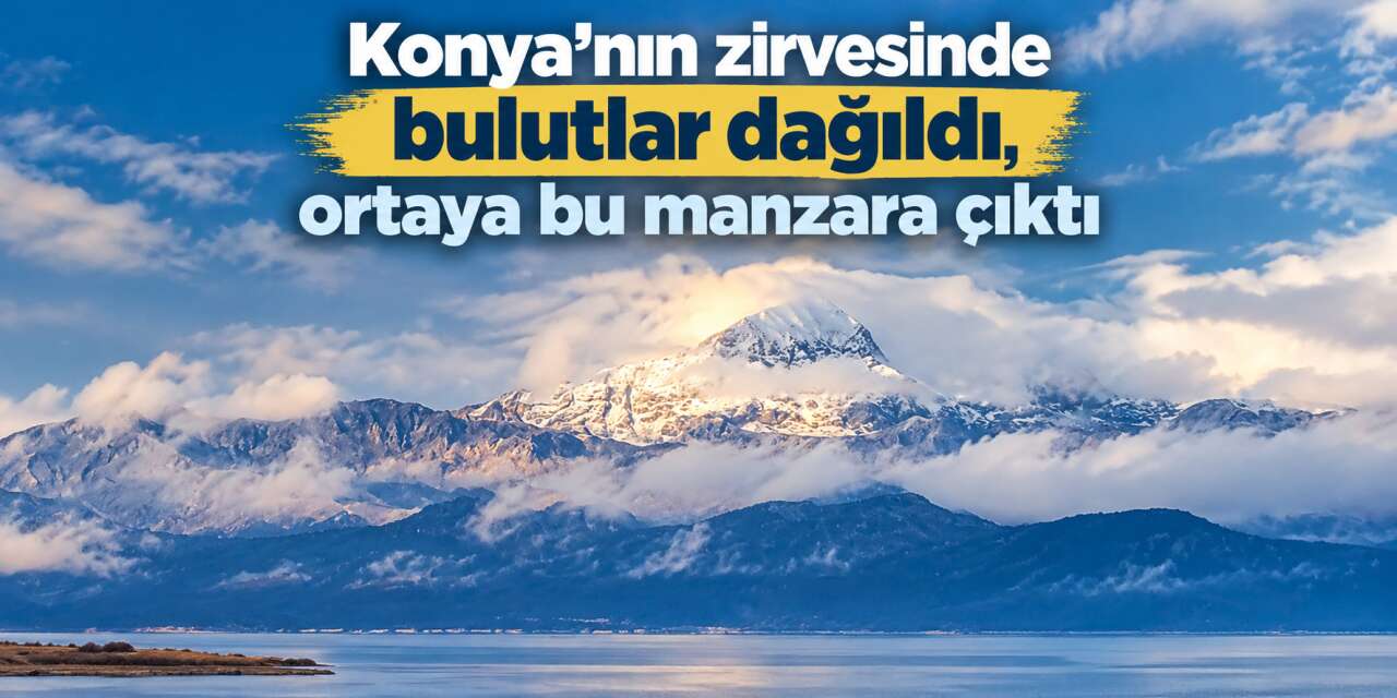 Konya'nın beyler şehrinde kış masalı başladı