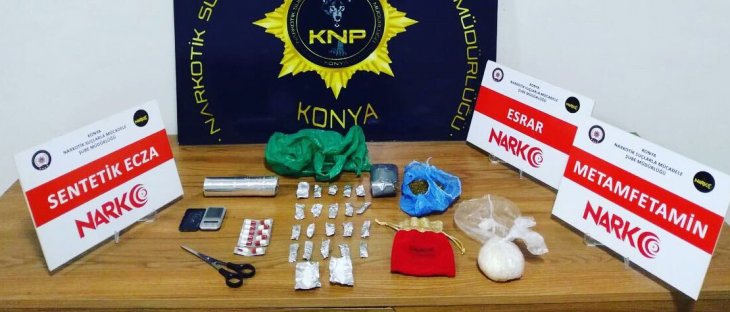 Konya'da uyuşturucu operasyonu: 21 gözaltı