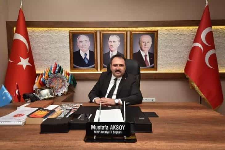 MHP Antalya İl Başkanı Mustafa Aksoy, görevinden istifa etti