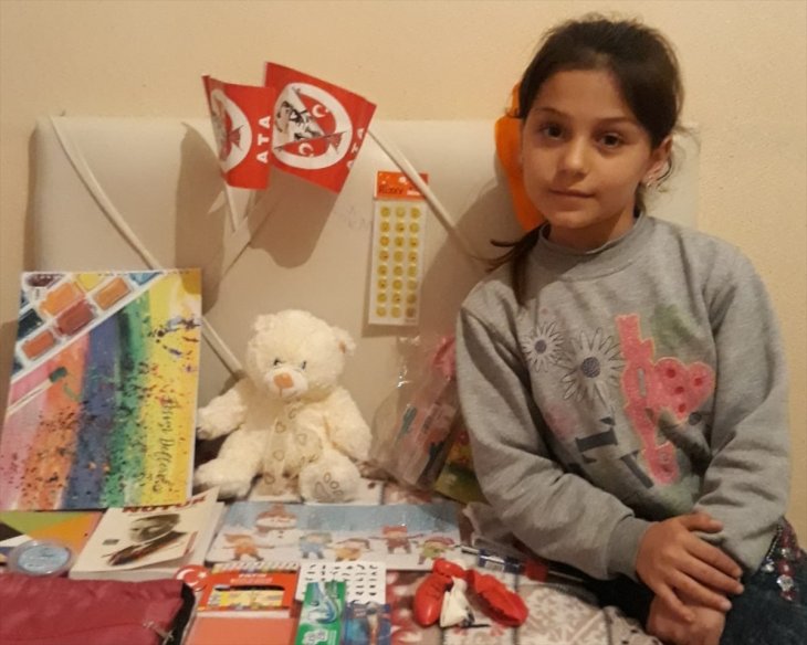 Kulu'daki çocuklara ABD'de yaşayan Türklerden 23 Nisan hediyesi