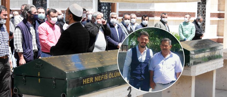 Konya'daki bıçaklı kavgada ölen baba ile oğlu toprağa verildi
