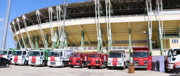 Barış Pınarı Harekatı bölgesine 15 ilden iş makinesi hibe edildi