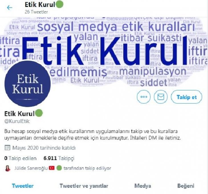 Sosyal medya etik kuralları 'Etik Kurul' hesabınca denetlenecek