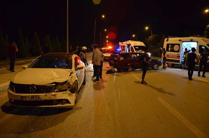 Karaman’da trafik kazası: 3 yaralı