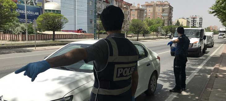 Konya’da kısıtlamanın ilk günü 41 kişiye ceza
