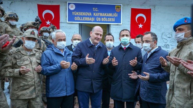 İçişleri Bakanı Soylu, İkiyaka Dağları'nda üs bölgesinin açılışını yaptı