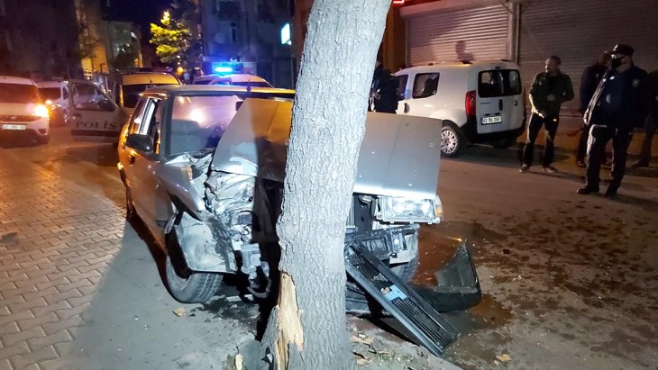 Konya’da polisi 10 kilometre peşinden koşturan alkollü sürücü kaza yapınca yakalandı