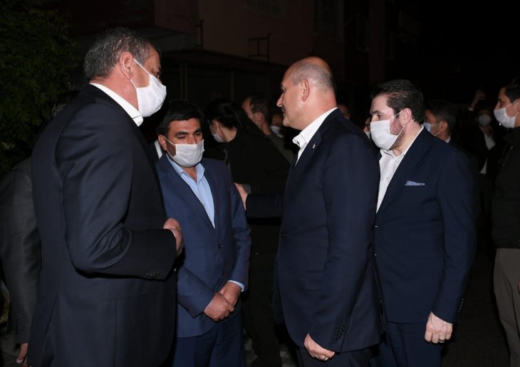 Bakan Soylu, Barış Çakan'ın evinde