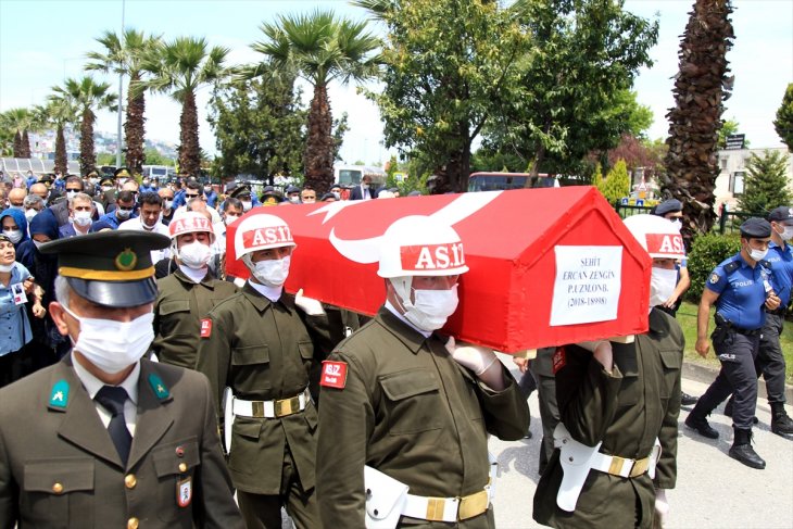 İdlib şehidimiz Ercan Zengin son yolculuğa uğurlandı