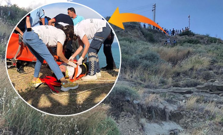 Selfie yaparken 30 metreden yuvarlanan genç kız ölümden döndü