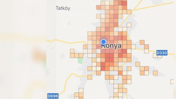 Konya’da bir günde 3 mahalle karantinaya alındı! İşte o bölgelerin yoğunluk haritası