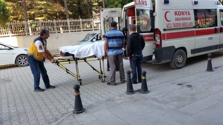 Konya’da motosiklet devrildi: 1 yaralı
