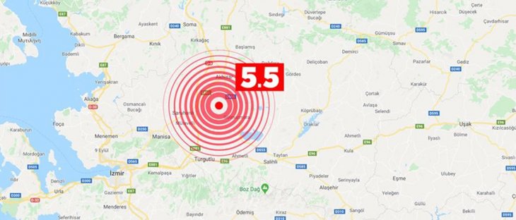 Manisa'da 5.5 şiddetinde deprem!